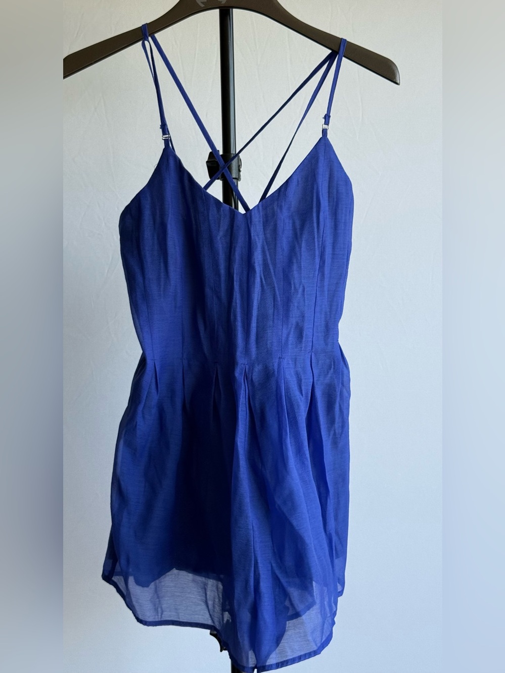 J.O.A. Royal Blue Spaghetti-Strap Romper